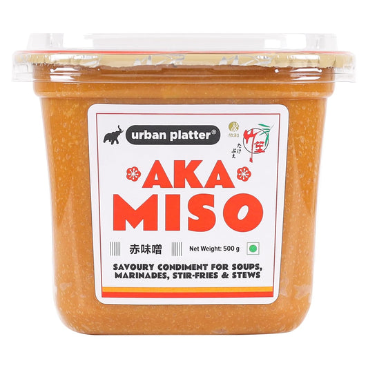 Urban Platter Aka Miso, 500g (Dark Miso | Strong Flavours | Soy Based | Japanese Staple)