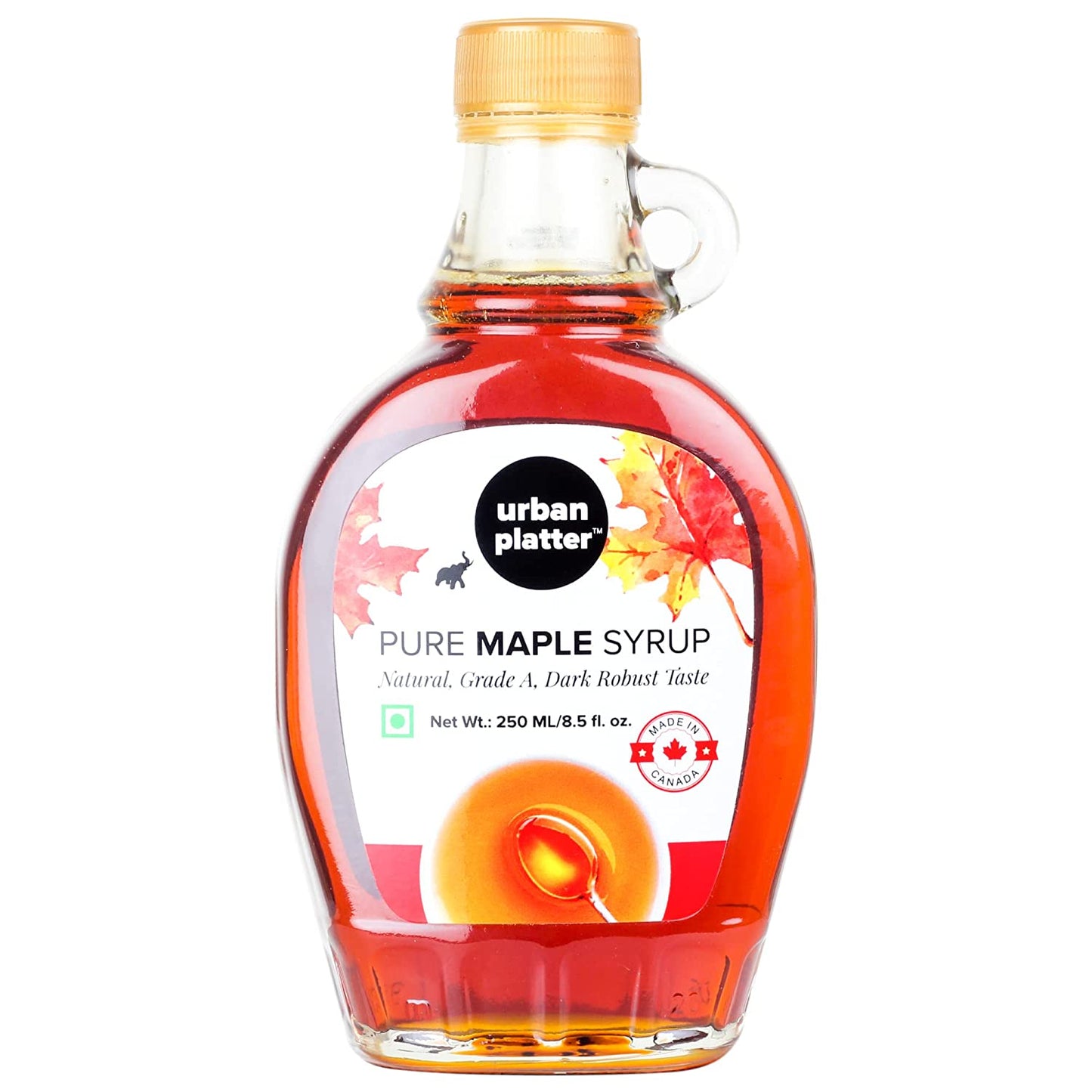 Urban Platter Pure Maple Syrup, 250ml [Product of Canada, Grade A, Robust Taste]